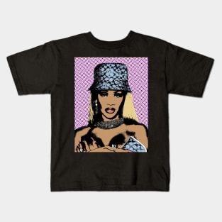 saweetie style pop art Kids T-Shirt